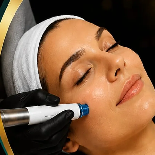 Hydrafacial skin treatment at Pearl Aesthetics & GP Medical Clinic in JVC, Dubai